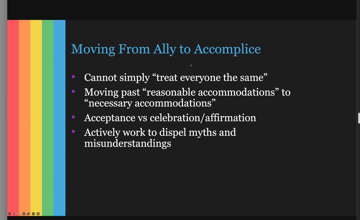 JuliaFliss's tweet photo. @CovingtonEDU @KF_Crow Move from Ally to Accomplice! @TrevorProject @OneIowa @KF_Crow #ctrh23 #whatmatters https://t.co/bqbzAXNPNe