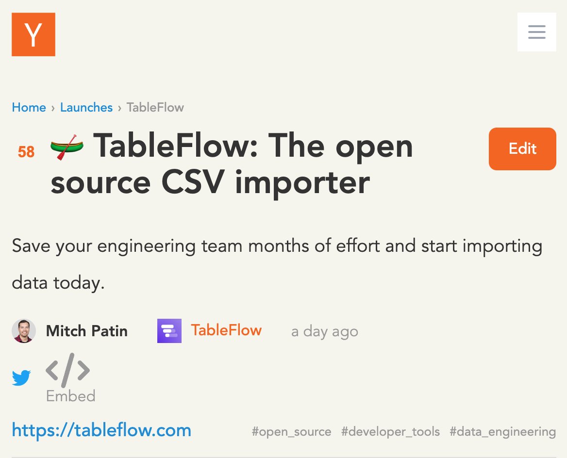 tableflow's tweet image. We're live on Launch YC 🚀 
ycombinator.com/launches/J6u-t…