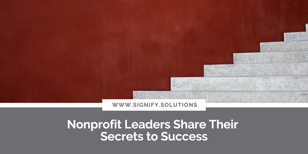 I spoke with a few #nonprofit leaders who I admire about what #success means to them, what helped them achieve it—and where it led. And I can tell you that these leaders live out their words!

Read on for their tips. bit.ly/3Dmxxxq