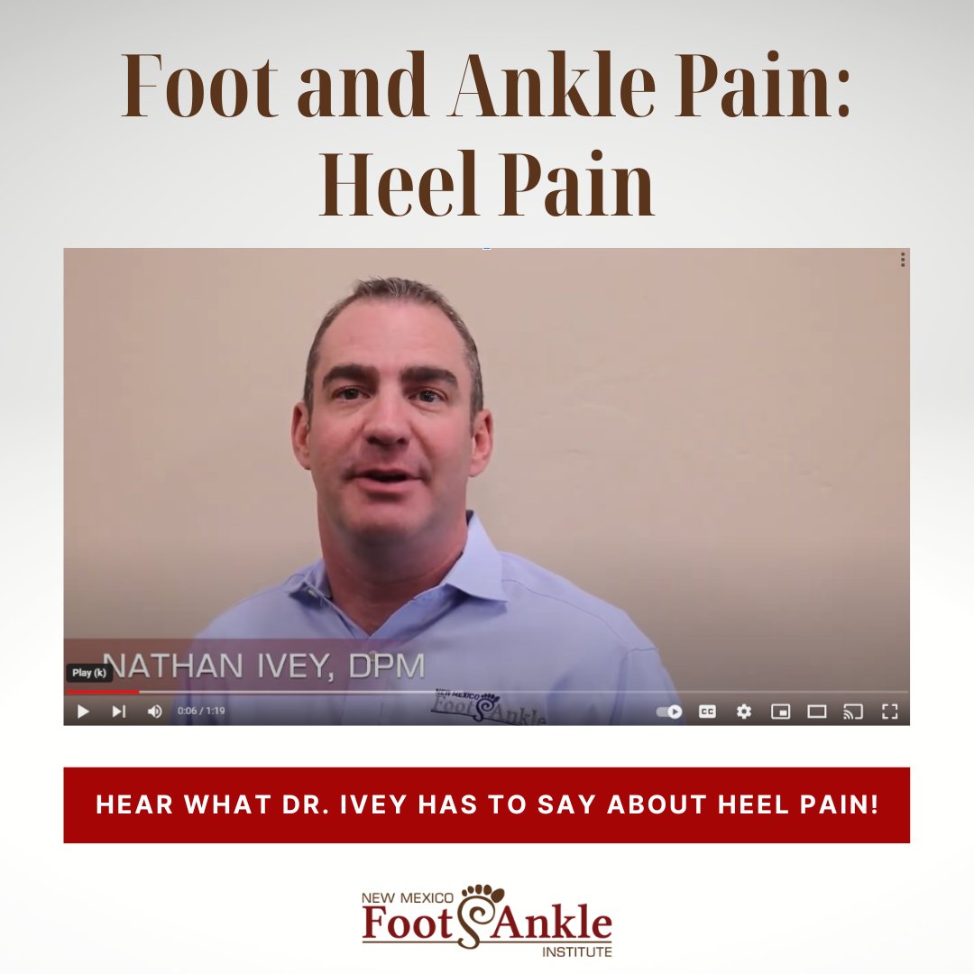 NMFootAnkle's tweet image. youtube.com/watch?v=nyWqGc…
.
.
.
#video #videolibrary #podiatryblog #educationalvideo #youtube #youtubechannel #heelpain #genetics #badfeet #footpain #painrelief  #podiatryclinic #dpm #podiatry #Albuquerque #NewMexicoFootAndAnkleInstitute #NMFAI