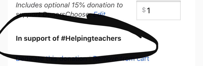 Helping Teachers Donors Choose Giving Page tweet media