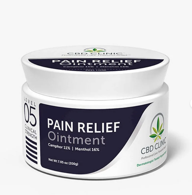 🌿 Introducing Clinic Pain Relief Ointment! 🌿

🔸 For arthritis, back pain, cramps, and muscle pain.

🔸 Topical relief with Menthol.

🔸 Size: 44g. Drug Facts Label included.

🔸 Lab Tested, Alcohol-Free, Gluten-Free.

  shorturl.at/moI37