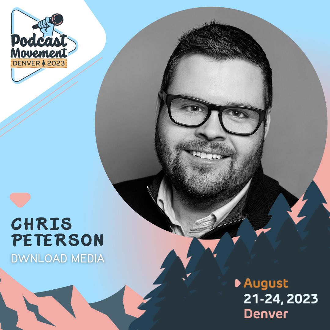 chris_peterson's tweet photo. Hey now! I’ll be sharing why @DWNLOADmedia is Investing in the Future of Audio at @PodcastMovement Denver (aka the Sunshine State) in a few weeks. Let me know if you’ll be there! https://t.co/GerTHPLvSc