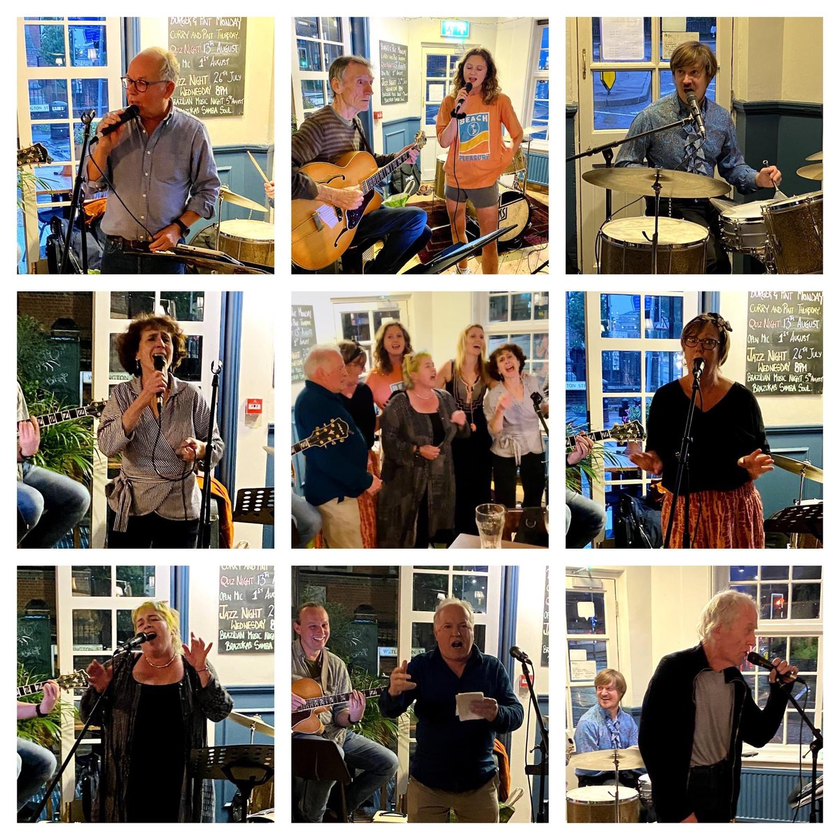 fsjazz's tweet photo. Another lovely Jazz Singers' Night with this beautiful bunch ♥️
See you next month! 23rd August, and every fourth Wednesday of the month at @thelyndie in Reading. We sing, listen, chat, dance! All welcome.
#jazzsingersnightinReading #musicalcommunity https://t.co/BBXvJEUMzu