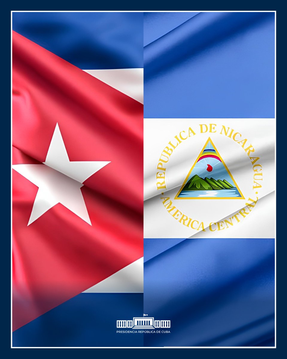Agradezco al Comandante Daniel Ortega y a la vicepresidenta Rosario Murillo por su vibrante mensaje en ocasión del #70Moncada.

La hermandad y patriotismo de nuestros pueblos reafirman la certeza de que #ConTodosLaVictoria es posible. 🇨🇺 🇳🇮