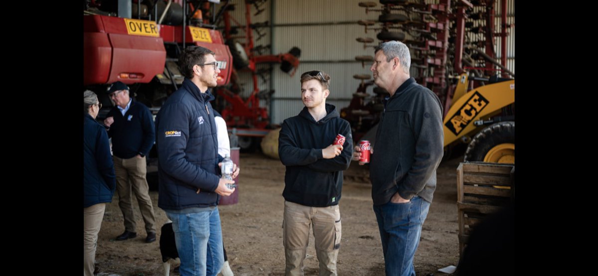 ajaferrier24's tweet photo. Well done to Jordan and the team at ⁦@HaeuslerGroup⁩ conducting crop tour on Wednesday in Southern Mallee. Thanks to speakers and participants sharing insights ⁦@lehmann_lincoln⁩ ⁦@mattelliott32⁩ ⁦@jack_perkins⁩ #haeuslerdigital https://t.co/b1Uwtewyhn