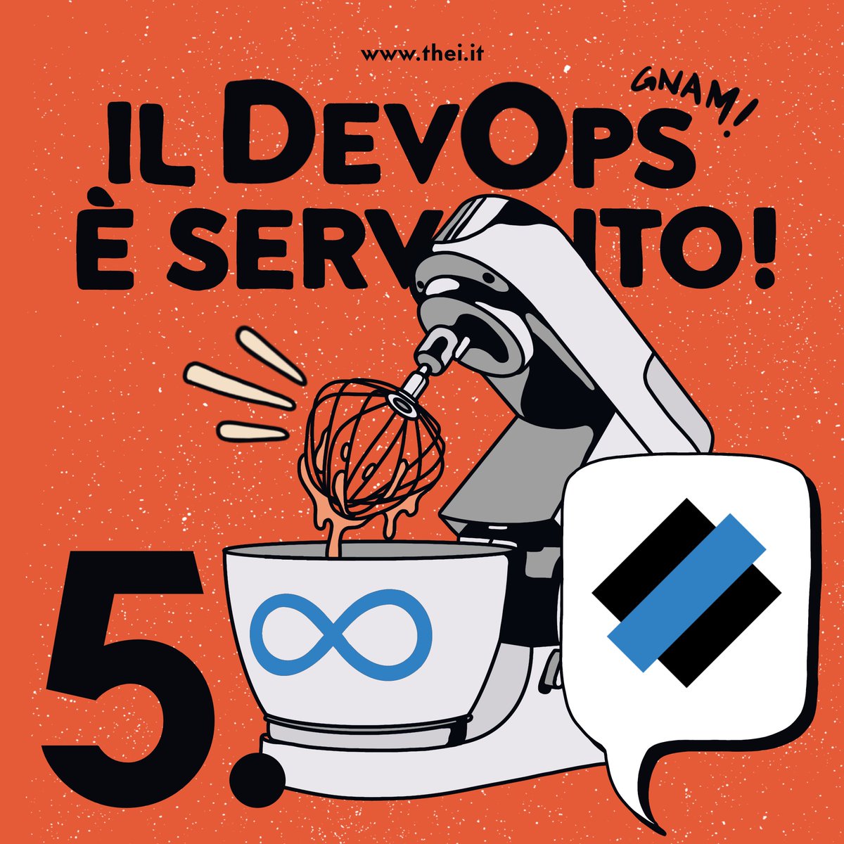 thei_it's tweet photo. Il #DevOps è servito. Brevi storie di cucina per rendere il DevOps, più digeribile! ♾️ Oggi parliamo di automazione! 👉 https://t.co/DaORIejoRS https://t.co/88B6PaUFon