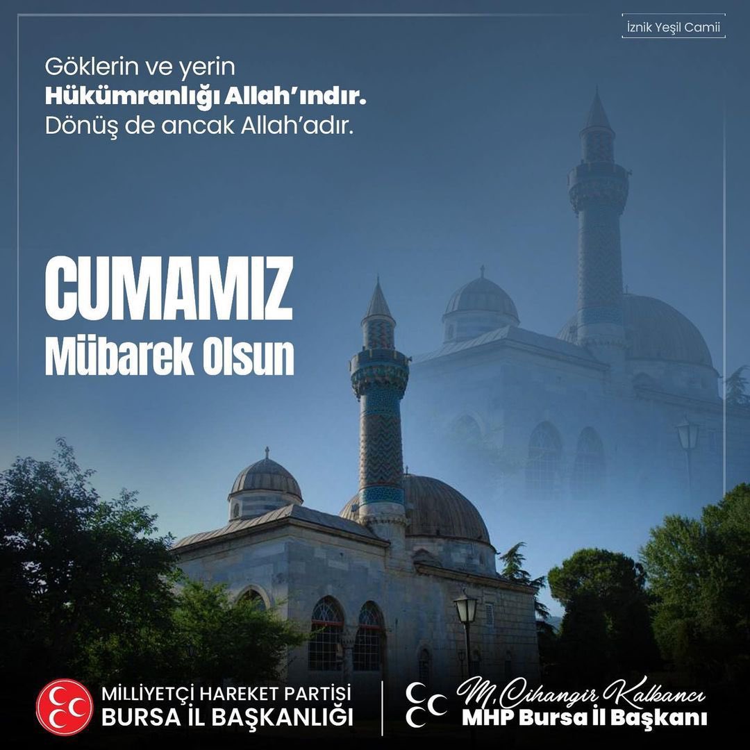 mckalkanci's tweet photo. Göklerin ve yerin Hükümranlığı Allah’ındır. Dönüş de ancak Allah'adır.
Cumamız Mübarek Olsun.. https://t.co/OsUWuK6N9k