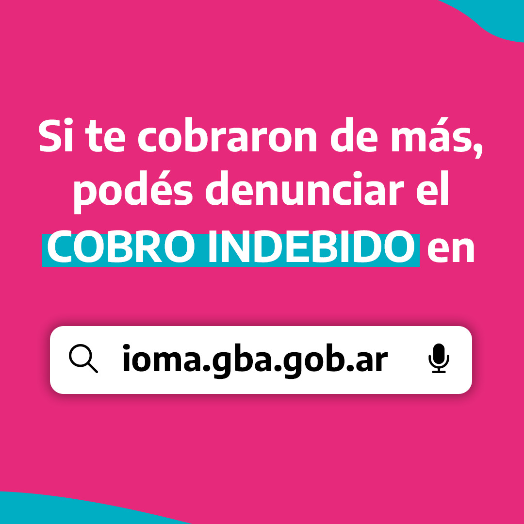 homerogiles's tweet photo. Las y los afiliados de IOMA no deben aceptar cobros indebidos. En caso de que te cobren de más, realiza la denuncia en nuestra web. https://t.co/4Sj1rRtvUu
Como nos pide @kicillofok trabajamos para que tengas una mejor Obra Social. #DerechoAlFuturo https://t.co/ZIvzSfQ4bD
