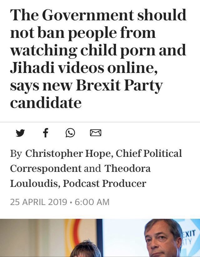 BrexitBuster's tweet photo. @miffythegamer Services to the illegal child sexual images industry? Or maybe it was her advocacy for the jihadi murder video trade?
#ClaireFox #NoLady https://t.co/Oc4PiH7Ixv