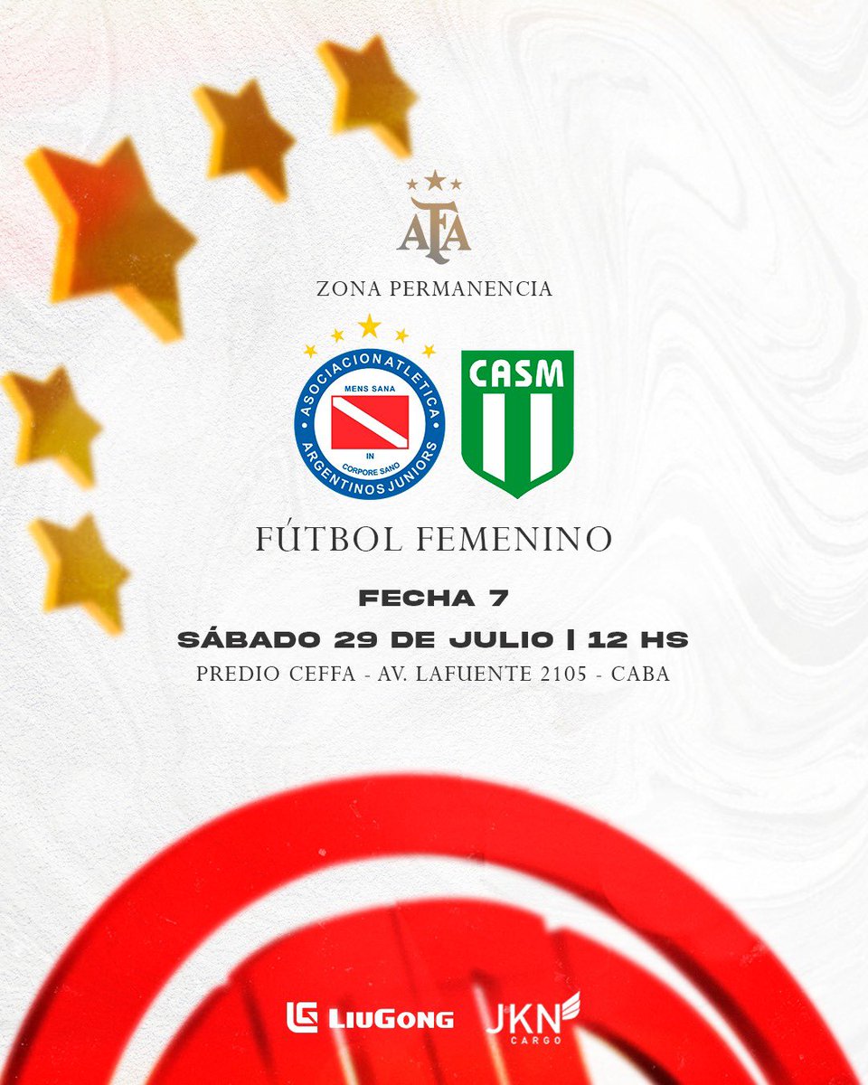 FutbolFemAAAJ's tweet photo. 🔝 Sábado a puro fútbol y en casa💪🏻🐞

Prepará el 🧉 y venite al CEFFA a alentar a la Bichas del #SemilleroDelMundo de #AAAJ ♥️⚽️🇦🇹 https://t.co/ORzGaxaxQk