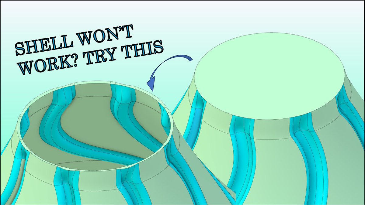 Alibre's tweet photo. Ever had a stubborn part that will not Shell? Here is an easy workaround to keep you on track with your modeling workflow.
https://t.co/vojsoYyzUu
#alibre #cad #3Dcad #workaround #supportvideo https://t.co/ZJu9vAFICS