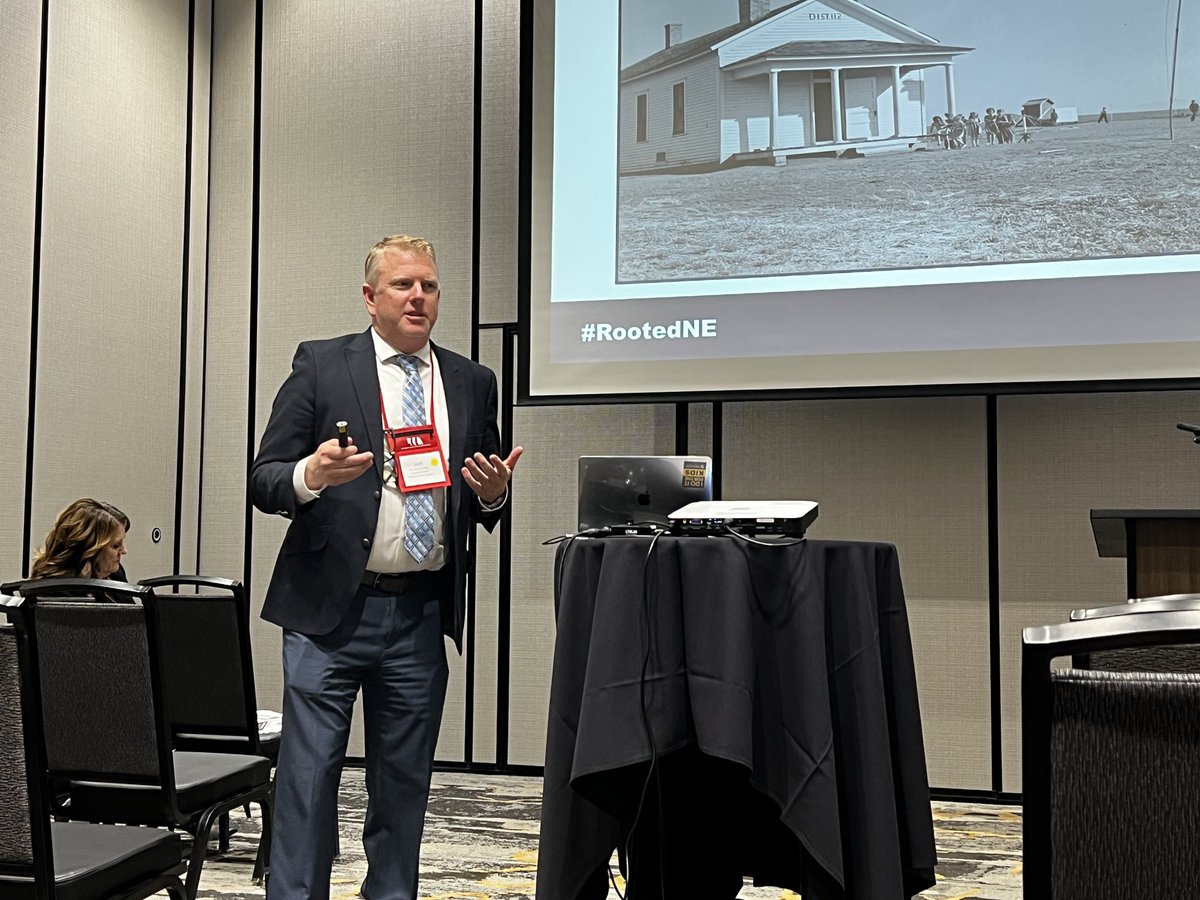 NebSPRA's tweet image. “What is your why?” Seward Superintendent Josh Fields uses #RootedNE to empower his district.