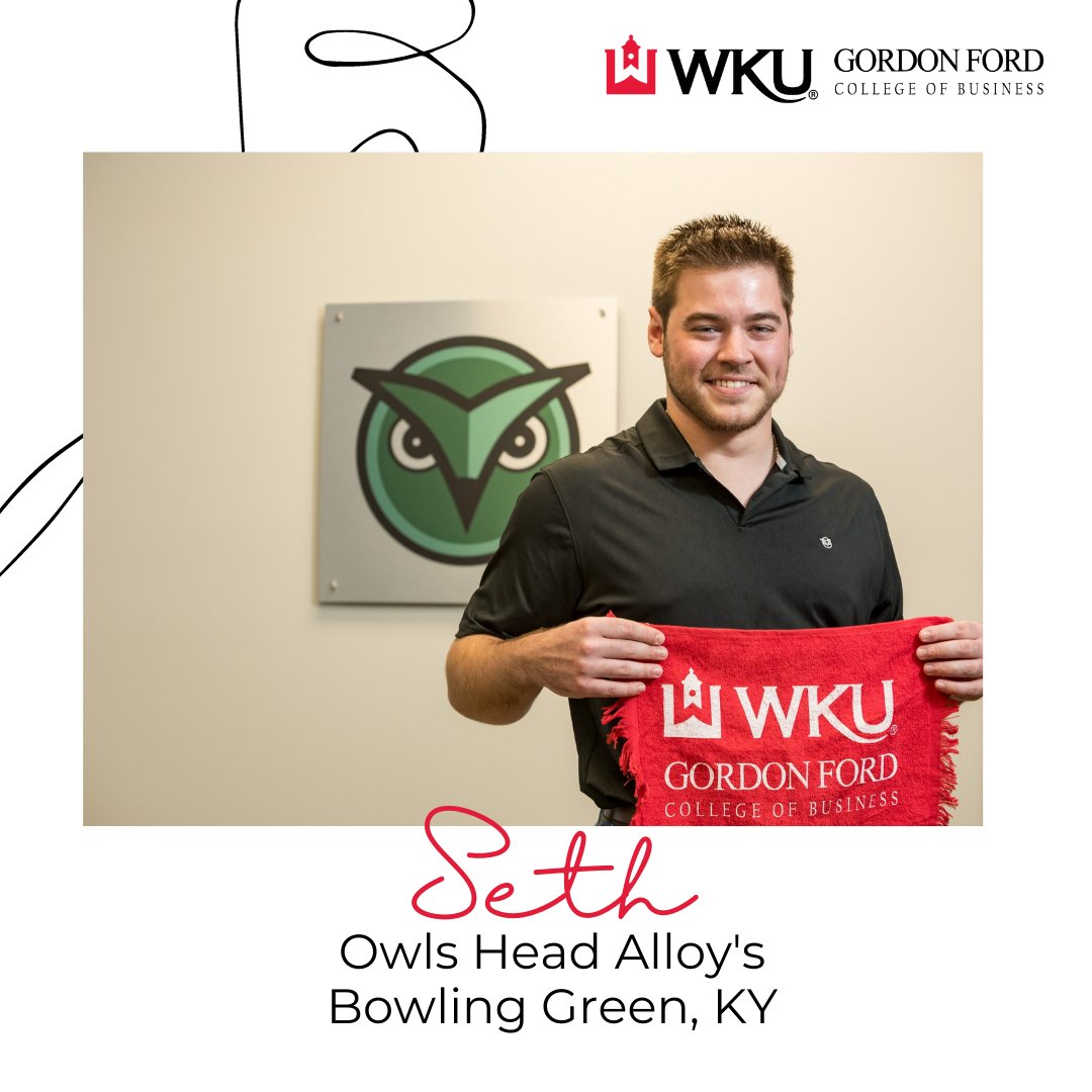 Senior Management major, Seth Hartz is spending his summer as an intern for Owls Head Alloy's in Bowling Green.  #wku #internship #youbelongatgfcb #appliedlearning #nationalinternday23