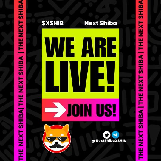 NextShibaXSHIB's tweet photo. We are live $XSHIB take over ‼️

https://t.co/nDOlisxFDc

https://t.co/ghTCYOGBEi https://t.co/3zpRcb5N9r