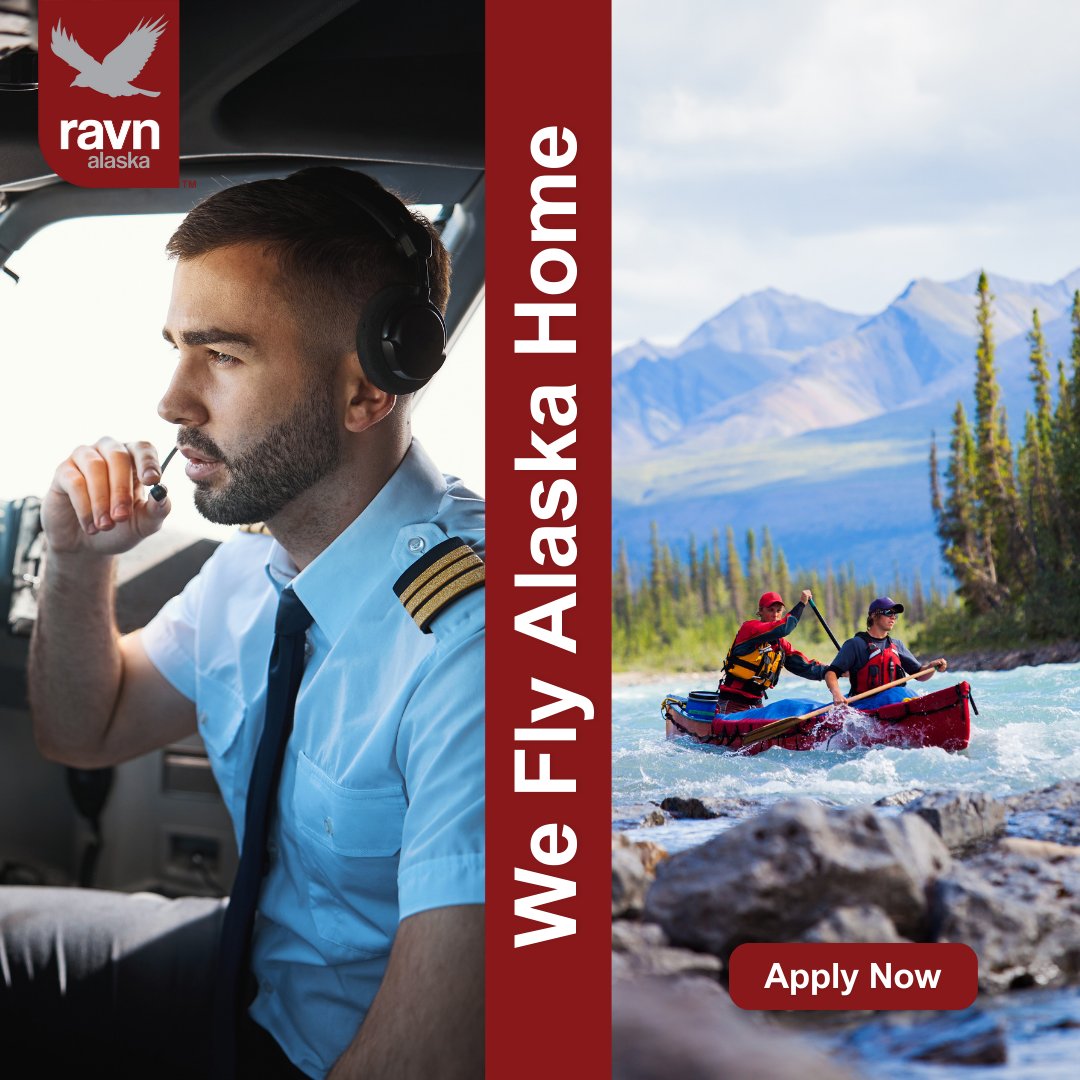 Venture into the majestic skies of Alaska with Ravn Alaska and experience the thrill of a lifetime!

Join Ravn Alaska and don't just fly Alaska – live it! 

🔗 pilotjobs.ravnalaska.com

#Aviation #Alaska #PilotJobs #AlaskaPilot #TravelAlaska #FlyAlaska #Anchorage #Kenai #HomerAK