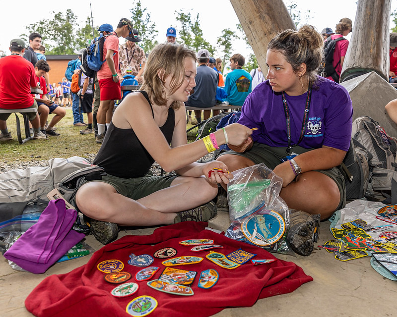 boyscouts's tweet photo. Scouts have been enjoying patch trading at #NatJamboree23! https://t.co/nDXlyXajGa