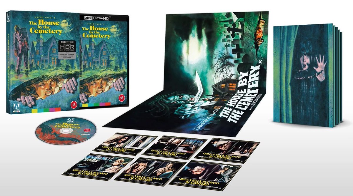 Coming to 4K UHD in October from Arrow Video 

House by the Cemetery 4K UHD

#FilmTwitter #4KUltraHD #Bluray #Horror