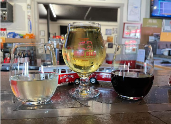 Big News! 🥳 We now have wine and cider on tap! 
#RedBusBrew #BeerWineCider #FolsomWine #FolsomCraftBrewery