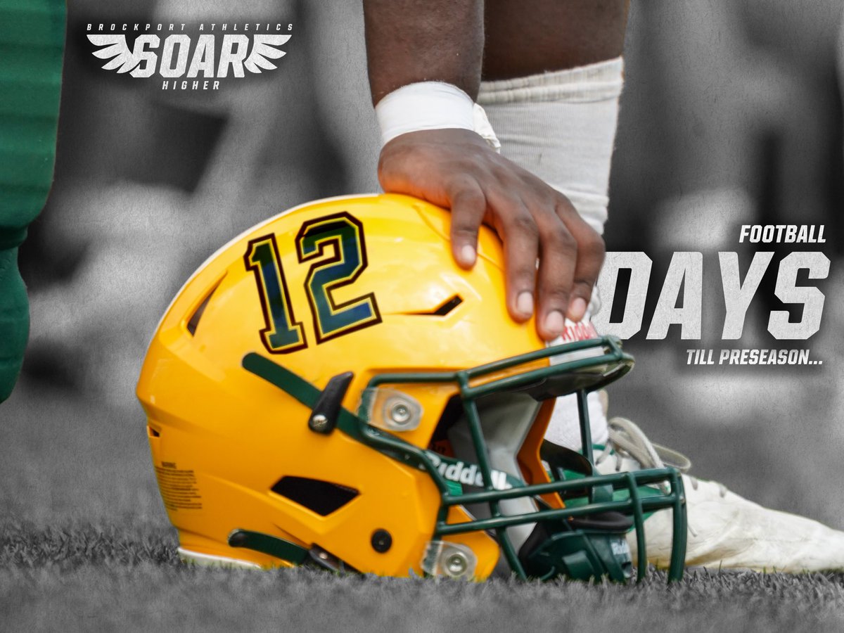 1️⃣2️⃣ DAYS TILL CAMP ‼️

Football starts their preseason training on August 8th! 

Ready to Soar Higher ? 🦅 

<a href="/BPort_Football/">Brockport Football</a> #soarhigher #preseason #d3football