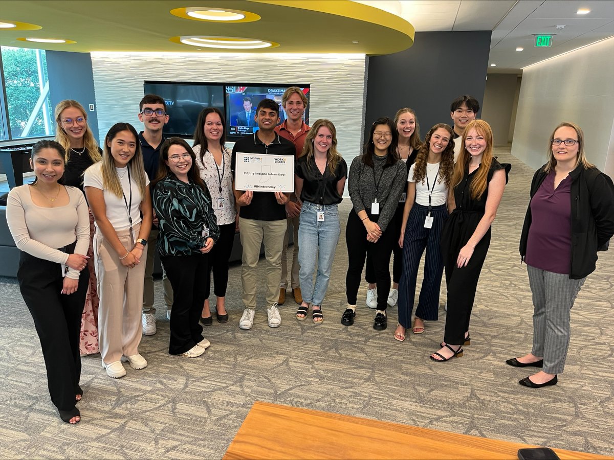 Our director of talent and training programming stopped by @millimaninsight to surprise their interns with gift baskets packed with snacks! Thanks for letting us join your Indiana Intern Day celebration, and for all the hard work you do. #ininternday