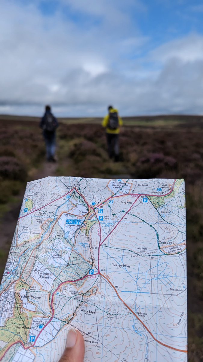Great day improving map &amp; hill walking skills in the peaks with Guy, <a href="/pureoutdoor/">Pure Outdoor Ltd.</a> founder. An ethical, outward focused company making a difference -  <a href="/LivingWageUK/">Living Wage Foundation</a> accredited &amp; much more besides. Happy to spend ££ on a company giving back. Wonderful. And fun! #mission 🤩