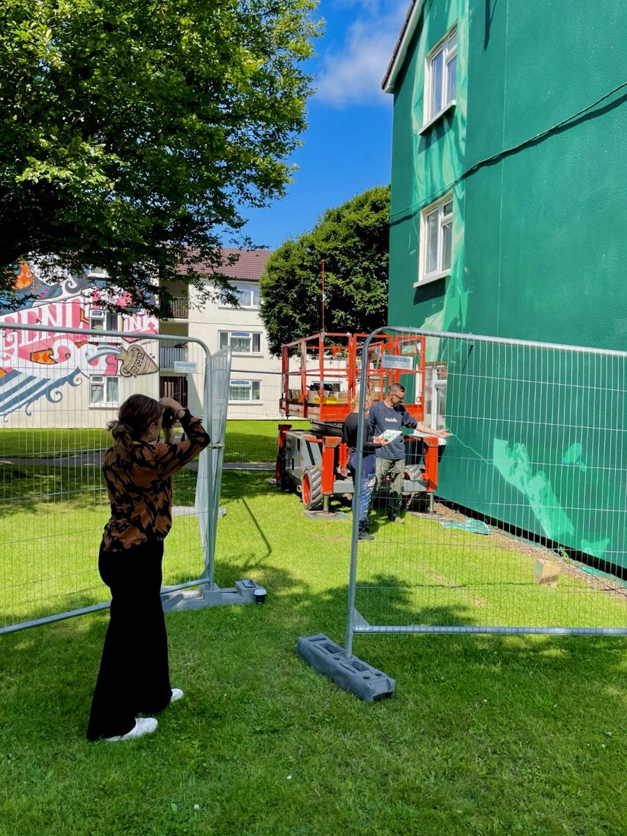 _PoppyMatthews's tweet photo. It’s the #CheltPaintFest this weekend, and today I was out and about photographing and videoing the artists as they brought the walls to life with their incredible creations!

Can’t wait to see them all finished! https://t.co/d3RmjLecoQ
