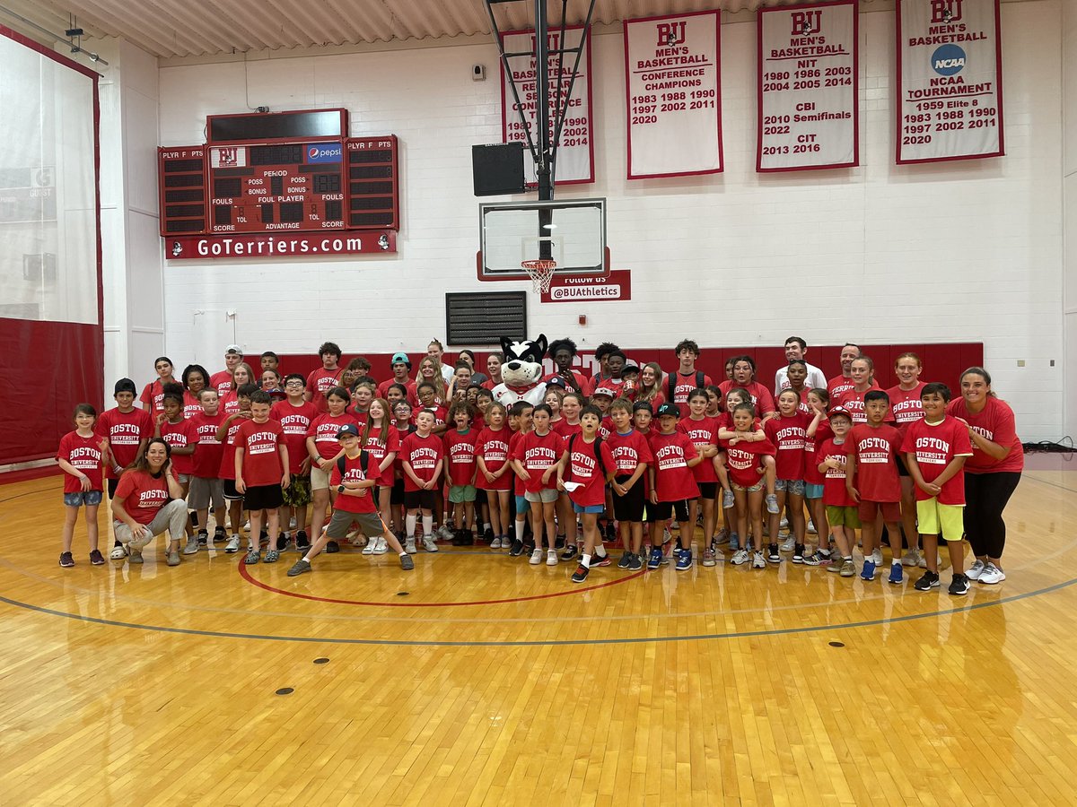 Thank you to our colleagues <a href="/BUAthletics/">BU Athletics</a> for organizing a fun two days with the <a href="/BCYFcenters/">Boston Centers/BCYF</a> Leahy-Holloran community center. This is a tradition that gets better every year. We love seeing the kids who come back year after year. Thank you to everyone who participated!