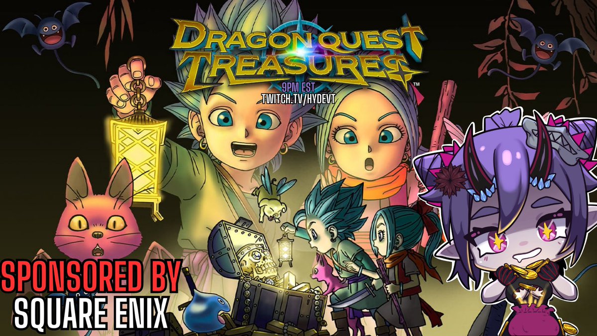 Hidehzk's tweet photo. 「BIG STREAM ANNOUNCEMENT」 
♢ ♢ ♢ ♢ ♢ ♢ ♢ ♢ ♢ ♢ ♢ ♢ ♢ ♢ ♢ ♢ ♢ ♢ ♢

SPECIAL LIVE TONIGHT @ 9PM EST
DRAGON⚔️QUEST TREASURES💎
SPONSORED BY @SquareEnix 🐉
CHANNEL: https://t.co/zPZ3GFigTT

-
#HideLIVE #Vtuber #ENVtubers 
#Sponsored #DragonQuest #ad