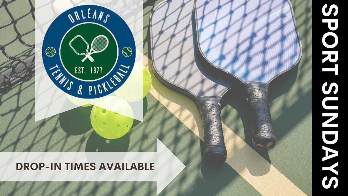 SportOttawa's tweet photo. #SportSunday | Do you love pickleball? Visit @orleans_tennis for some drop-in sessions. All skill levels are welcome. Check out the court schedule and book your spot today ➡️ https://t.co/lFNy74BlJq https://t.co/VKO0jmyuYA