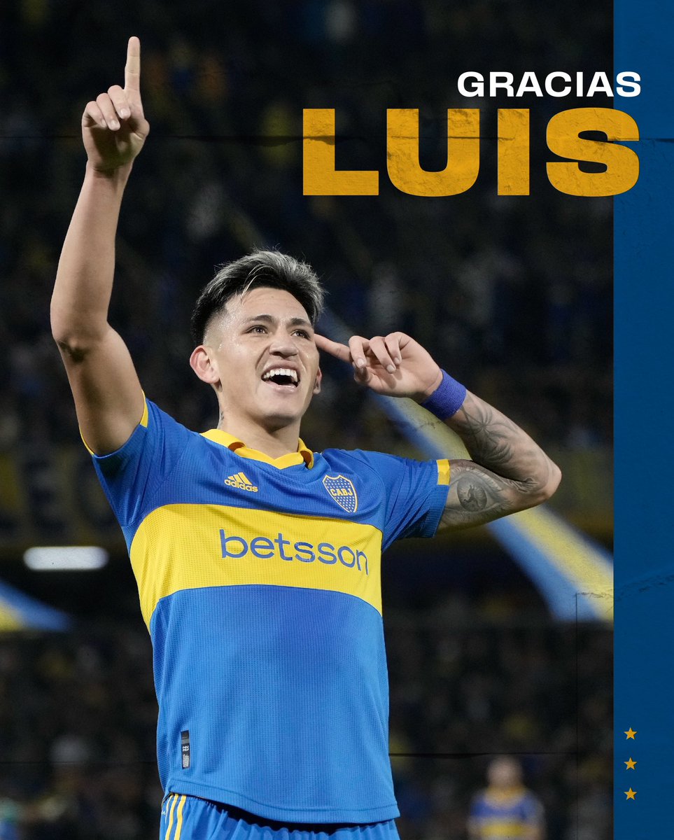 BocaJrsOficial's tweet photo. Luis Vázquez fue oficialmente presentado en el Anderlecht de Bélgica. 

De @BocaPredio para el mundo 💙💛💙

¡Muchas gracias y hasta la próxima, Luis! 3️⃣8️⃣✨ https://t.co/7We9UqH0az