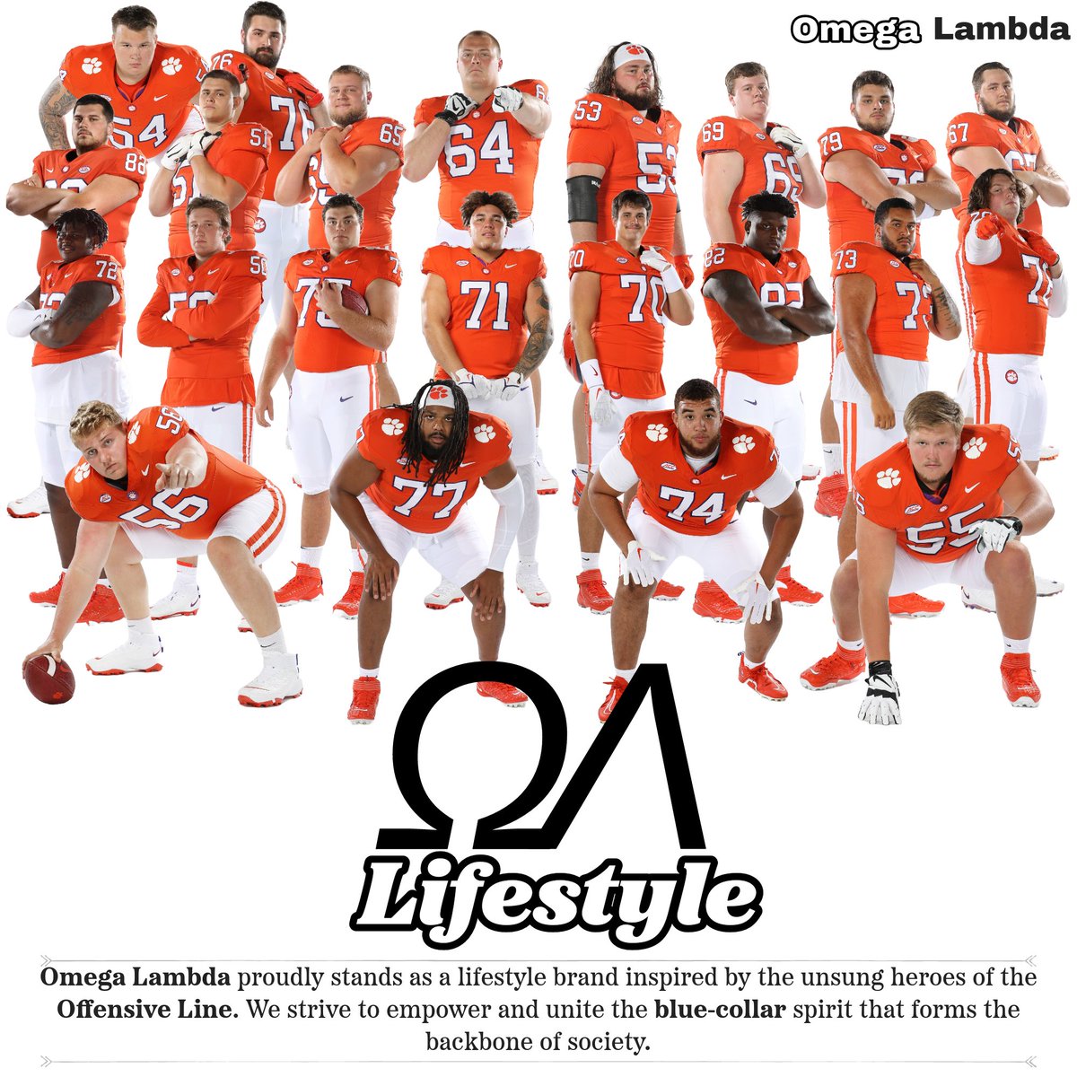 Introducing the founders of ΩΛ - a lifestyle brand created by the offensive line. 

More news and content coming soon. Show support and stay tuned!  

Instagram: instagram.com/omegalambdaoff… (ig:omegalambdaofficial)