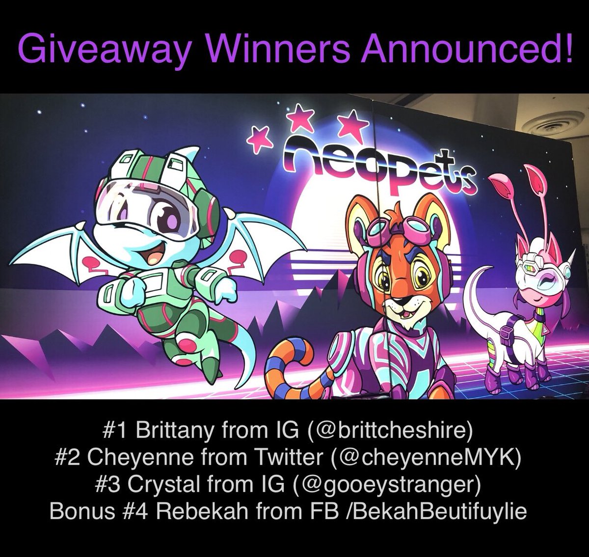 Congrats to my #SDCC2023 #NeopetsMerch giveaway winners! We had a pull from the Twitter entries, with Cheyenne (@CheyenneMYK) winning prize 2! I’m excited to host more in the future to celebrate a new era of #Neopets! #neopetscollector #neopetssdcc #neopetsplush #neopetsart