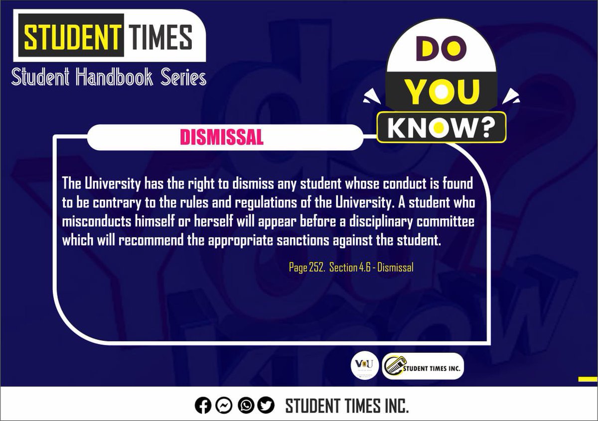 Voice_Of_UPSA's tweet photo. Today on #StudentsHandbook Dairy
For more News visit https://t.co/pWogaCx97Q
#UPSA
#WeLoveUPSA
#StudentTimesUPSA https://t.co/aIkcE0U52K