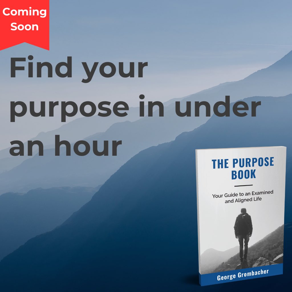 glgrombacher's tweet photo. You'll literally be able to read this book in under an hour. I'm hopeful (and confident) it'll be one of the shortest and heaviest books you've ever read.
#findyourpurpose #purposedriven #valuesbased https://t.co/T05c70JZ9N