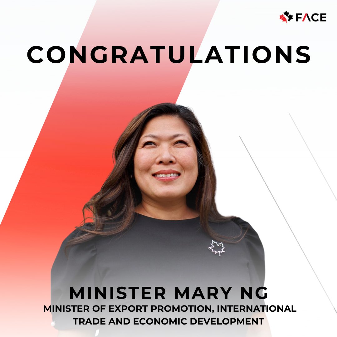1FaceCoalition's tweet photo. Celebrating Resolute Leadership!

Congratulations to Mary Ng, Ahmed Hussen and Rachie Valdez on their new portfolios, and a heartfelt tribute to Marci Ien for steadfastly retaining her portfolio. 
#1FACE #blackentrepreneurship #ministerannouncement  #blackeconomy #facecoalition https://t.co/V170OPiGGw