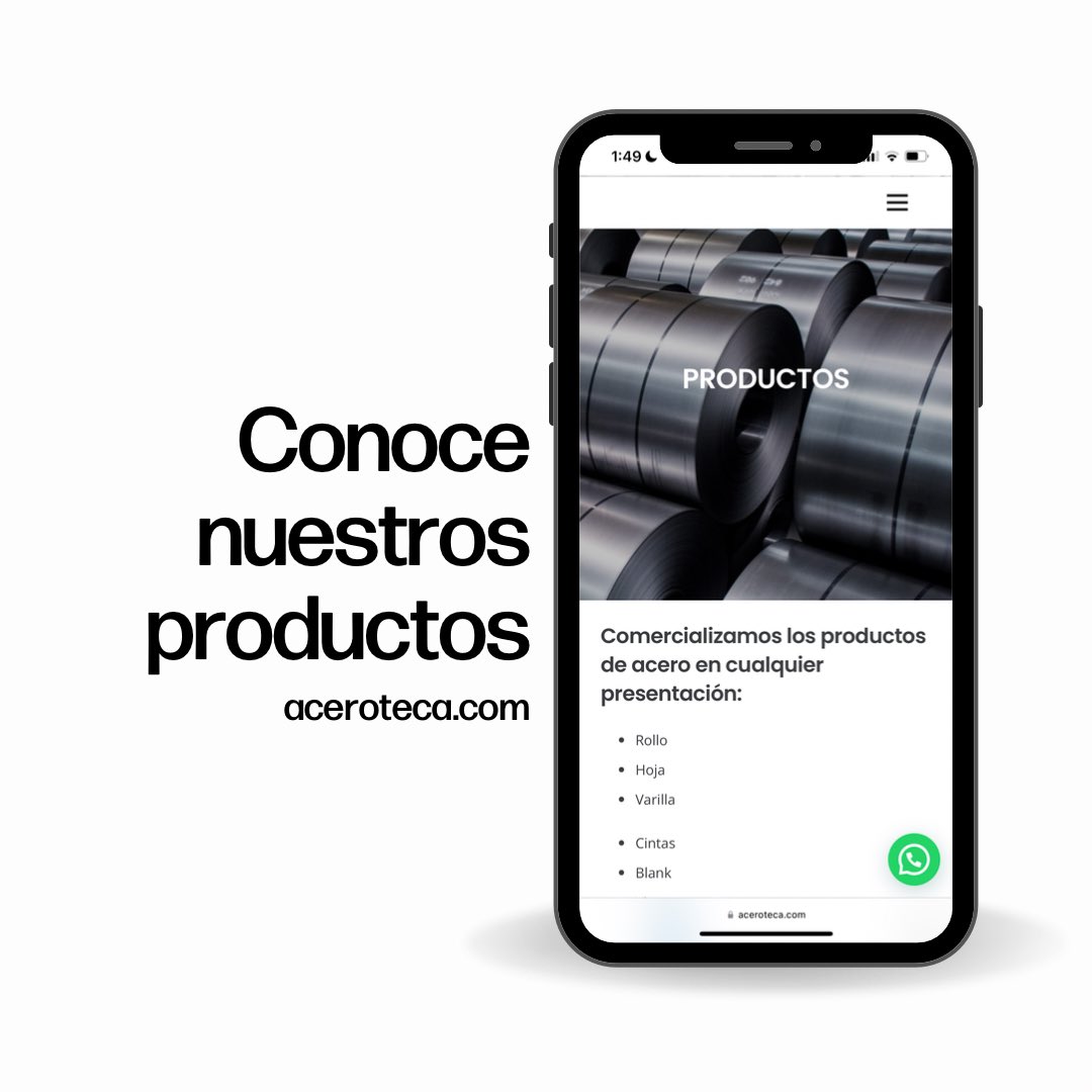 Aceroteca's tweet photo. Ingresa a nuestra pagina web y conoce los productos que te podemos ofrecer. 🤩
•
Contáctanos! 
•
https://t.co/t3MJFnMbWC
#acero #aceroteca https://t.co/GISk5AlpZJ