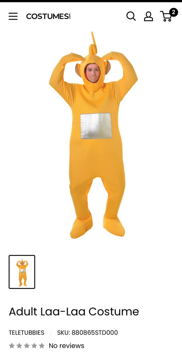 Ok so I was just doing a bit of shopping online &amp; was scrolling through “ Outfits “. Now I’m all for a bit of role play &amp; freaky stuff BUT WTAF ! 
“Oh darling I’m feeling a bit horny go put on the Laa Laa teletubbies outfit for me “ 😳😳😳