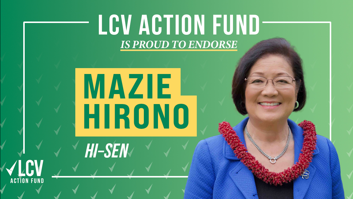 LCVoters's tweet photo. .@mazieforhawaii is a tireless advocate for the people of Hawaii.
She is focused on building a sustainable future and #LCVAF could not be more thrilled to endorse her for reelection in #HISen https://t.co/jDwWtNGV2N