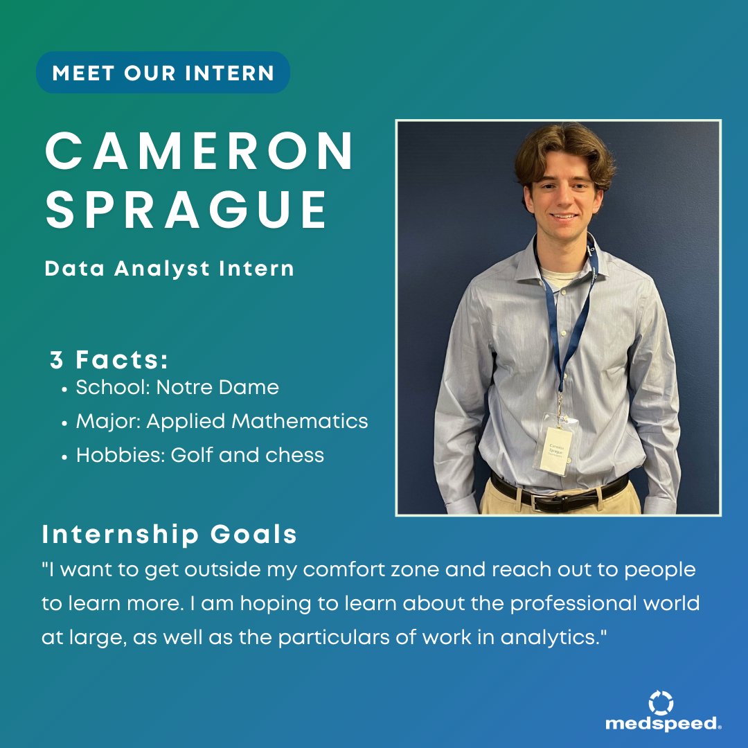MedSpeed's tweet photo. Meet our #interns Cameron and Trevor! Learn why #MedSpeed is their company of choice for their summer internship. https://t.co/Ou4VYHRWrG