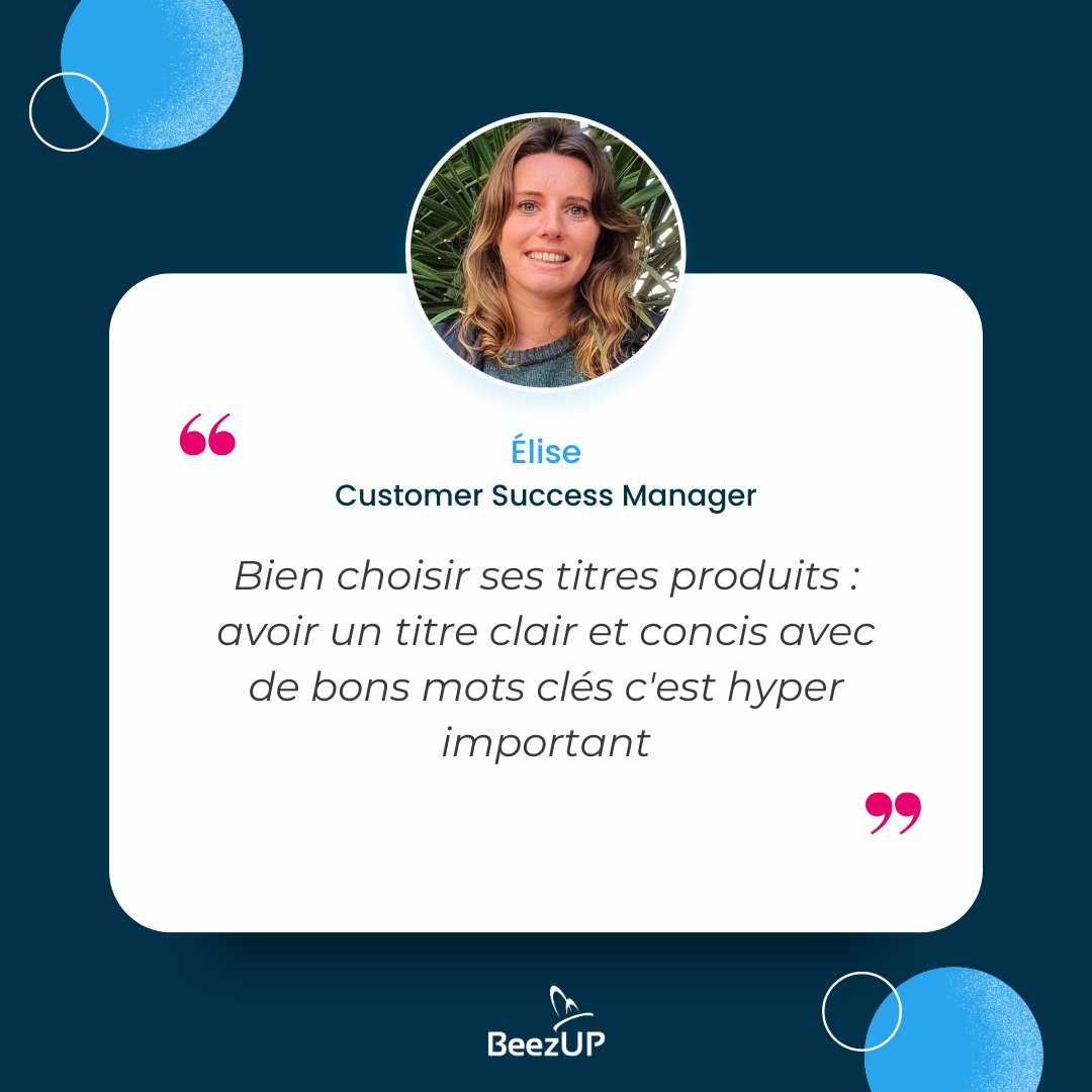 Quels conseils donnerais-tu aux e-marchands qui veulent se lancer sur les #marketplaces❓

Retrouvez les conseils d'Élise, Customer Success Manager chez #BeezUP, dans son interview 👉 bit.ly/3YaOiFn

#ecommerce #feedmanagement #team