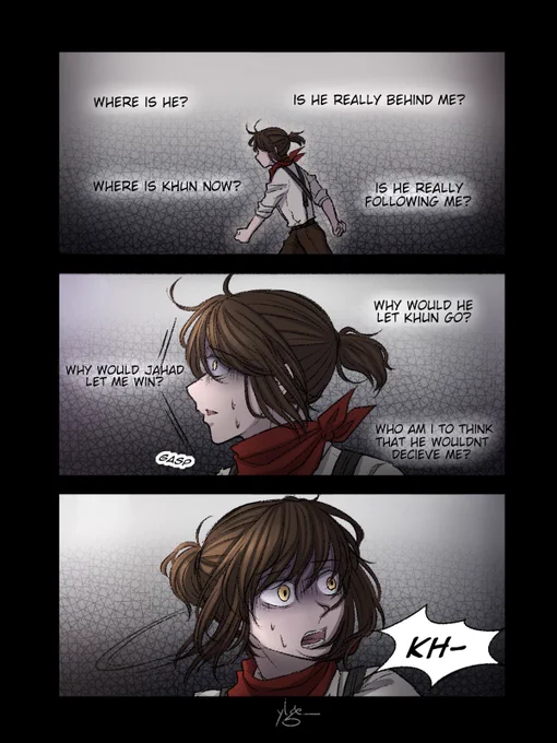 #khunbamweek2023 #day6 - Underworld (Hadestown AU - 2nd half)
"There are conditions if you want to bring him back,

You'll walk first,

He's going to follow behind you,

And you can't look back until you walk past the gate of the Underworld."

#bamkhun 