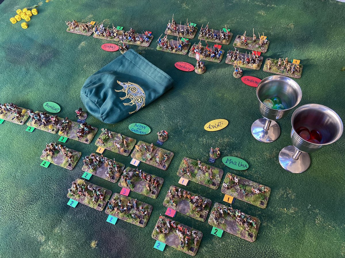 #notmidgard: despite appearances, tonight’s game is a run through my super simple rules that I’ve knocked up for our appearance at Sutton Hoo’s Wargaming with the Anglo Saxons event on Sunday. #suttonhoo #nt #mogsymakes #midgardheroicbattles #15mmwargaming #earlymedieval