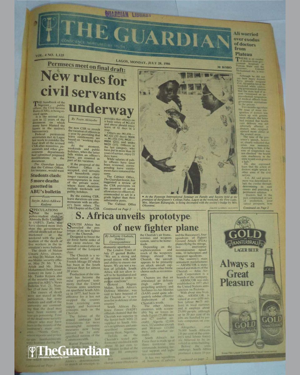 #OnThisDay in 1986, The Guardian featured these notable stories on its front page. Which one resonated with you the most? 📑 #Throwback #Nostalgia #TimeCapsule #TimeMachine #History #Throwback #Memories #TBT #History #TodayInHistory #BackInTheDay #GuardianNigeria #TheGuardianNg