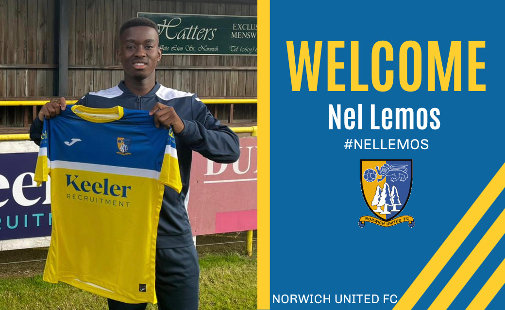 NorwichUnitedFC's tweet photo. ℕ𝔼𝕎 ℙ𝕃𝔸ℕ𝕋𝔼ℝ𝕊 - ℕ𝔼𝕎 𝔼ℝ𝔸 - ℕ𝔼𝕎 𝕊𝕀𝔾ℕ𝕀ℕ𝔾 #𝟙𝟚

🄽🄴🄻 🄻🄴🄼🄾🅂

@NelLemos2 played for Harleston last season and at DESA. Winger/Attacking Midfielder Nel Lemos, adds to the ongoing assembly of a group of exciting young players at the football club. UTP https://t.co/aL99LDSXWS