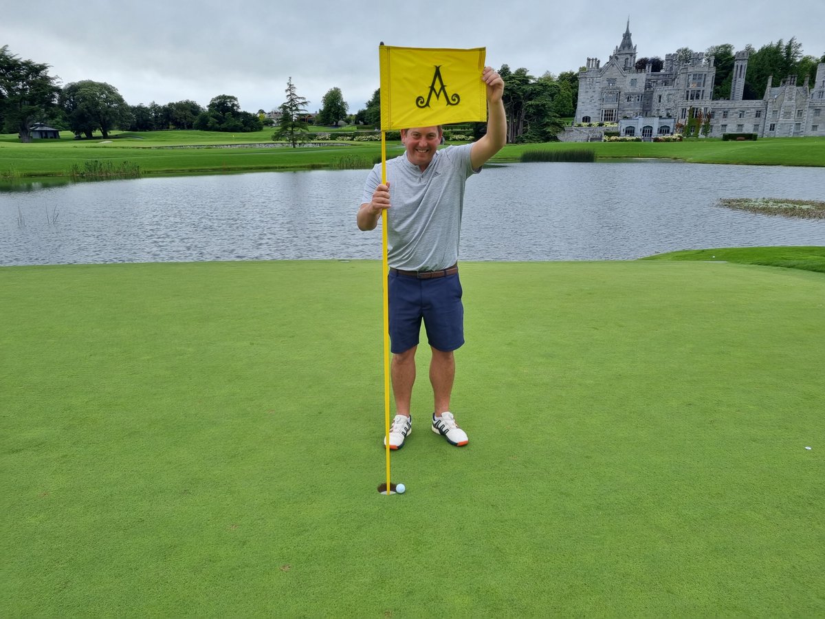 Close shave for my first ever ace at the 16th hole at <a href="/TheAdareManor/">Adare Manor</a> #easybirdie