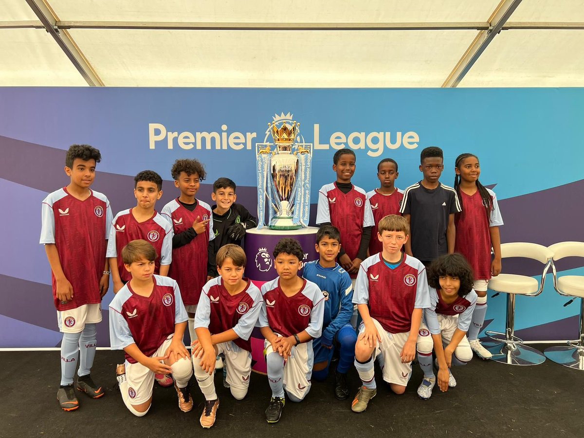 Aymbrum's tweet photo. Congratulations to our U11s who participated in the Premier League Emerging Talent Festival, proudly representing AVFC. The event was excellently organized, and the players had a blast and a great experience ! 👍🏾👏🏾⚽️ #innovatingyouthengagement #Sportscommunity #PLETF https://t.co/vdvaCBJjat