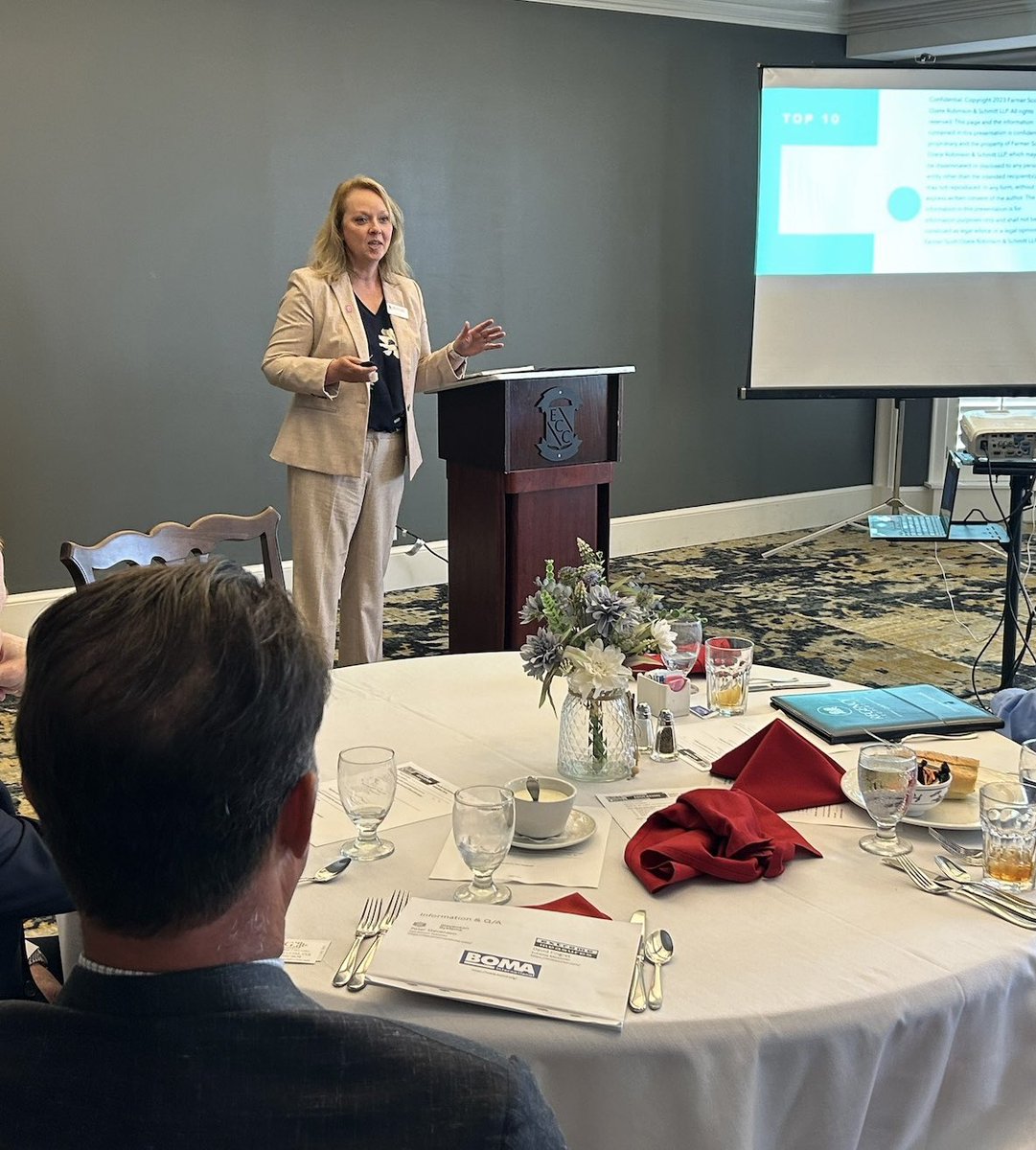 Thank you to The CCIM Institute,
 <a href="/BOMAIndiana/">BOMA Indiana</a> and Commercial Real Estate Alliance of Indiana for inviting FSO Attorney Laura Scott to teach at your seminar today!