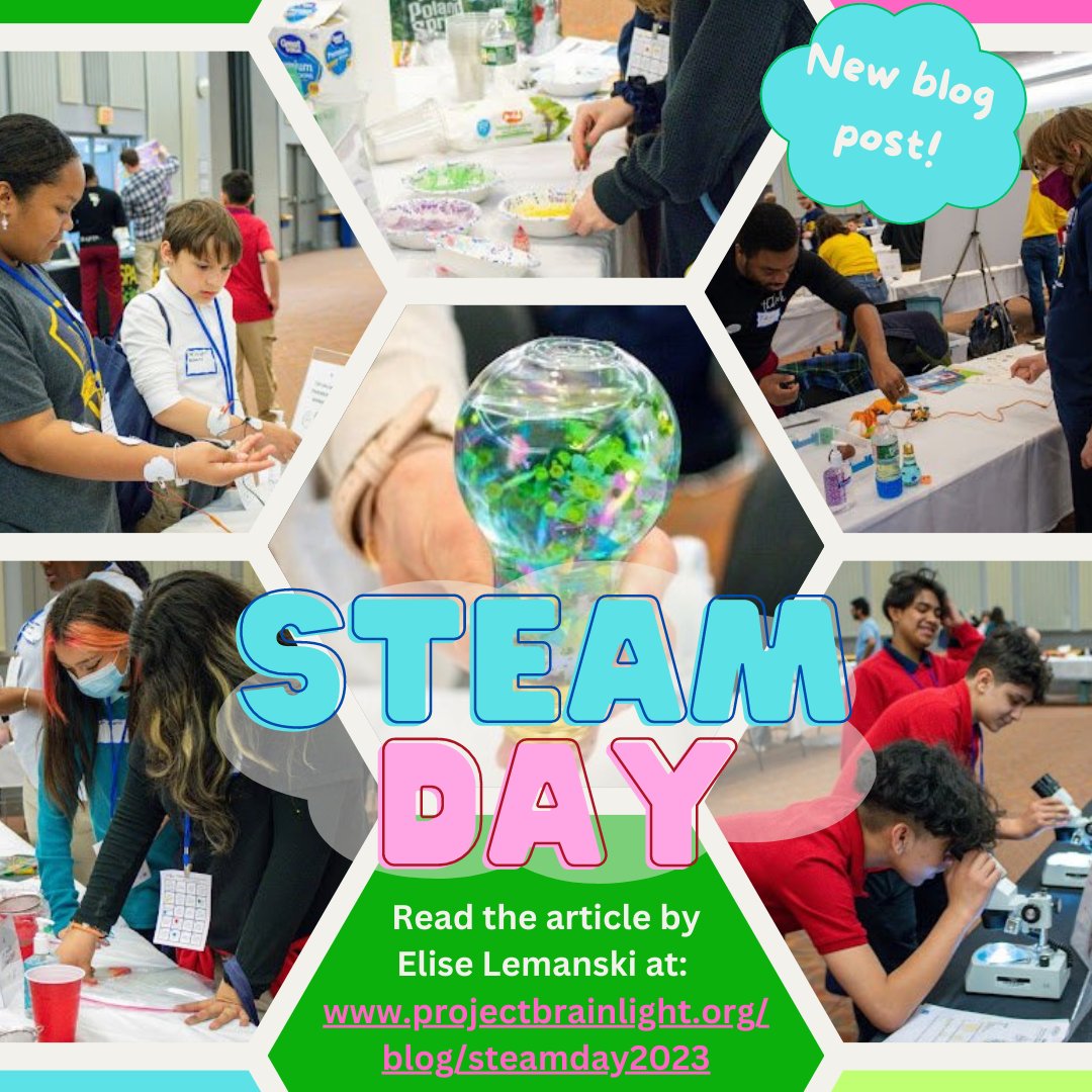 See pictures from and read about our biggest event of the year... STEAM Day!

projectbrainlight.org/blog/steamday2…

#fullsteamahead #blog #scienceoutreach #STEM #STEAM #sciencecommunication #scicomm #science