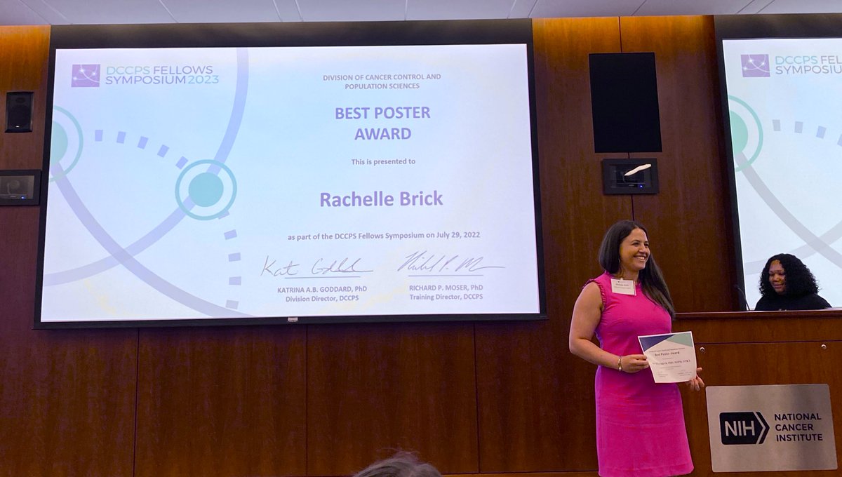 Thank you <a href="/NCICancerCtrl/">NCI Cancer Control</a> for this acknowledgement and recognition of my research on #CancerRehab and #healthservicesresearch in collaboration with my mentors, Paige Green and <a href="/ShelMollica/">Michelle Mollica</a> 🏆
